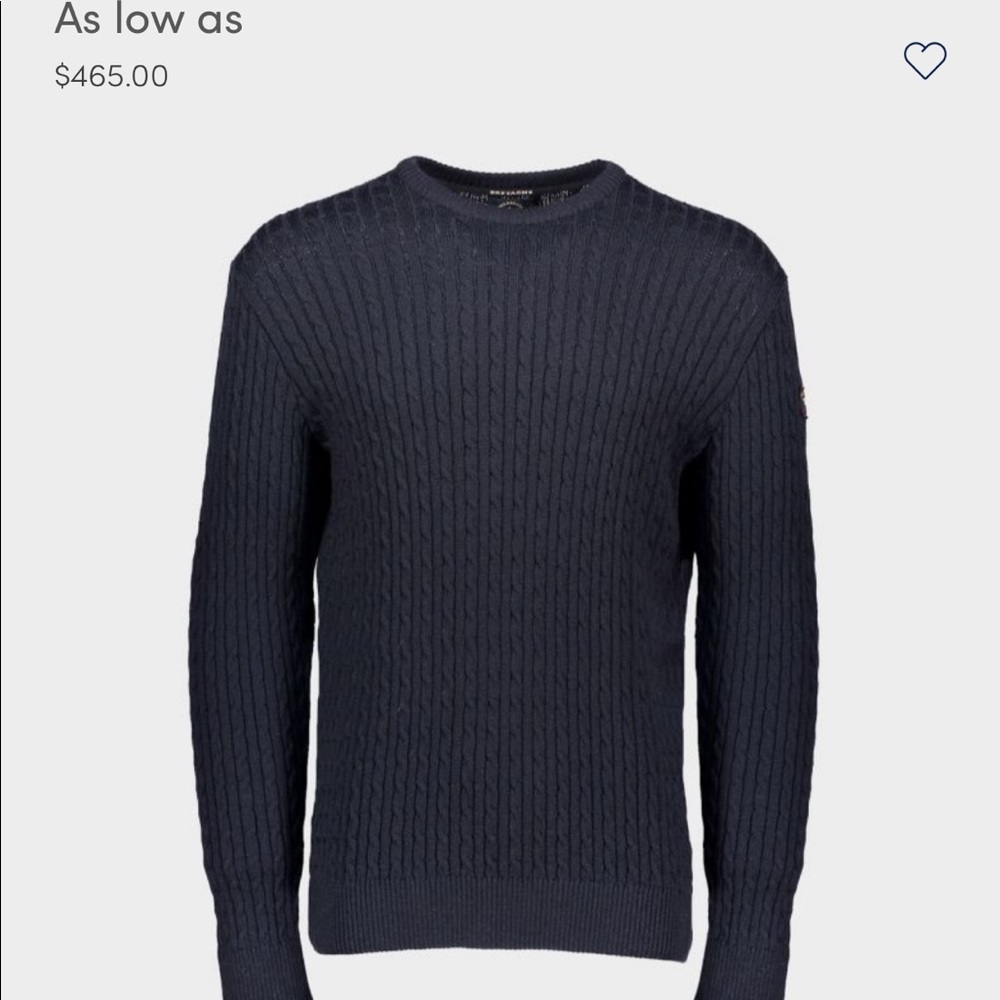 Paul and Shark Wool Cable Knit M